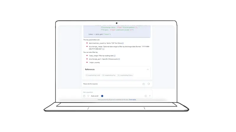 Energy Aspects AI assistant web screenshot Dimi
